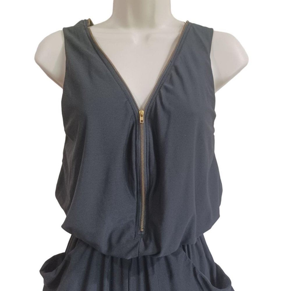Forever21 Sexy Gild Zipper & Black Jumper Romper Size S - Picture 8 of 12